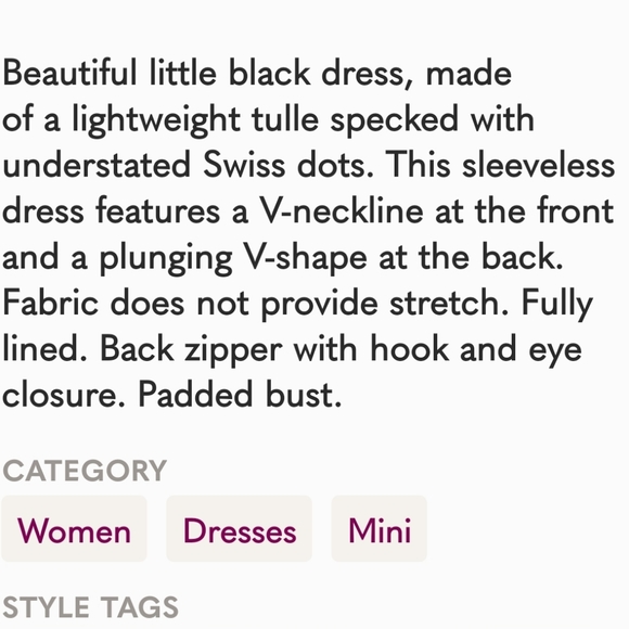 Plus size 16 Modcloth Black Party Dress polka dot women's - Picture 6 of 7